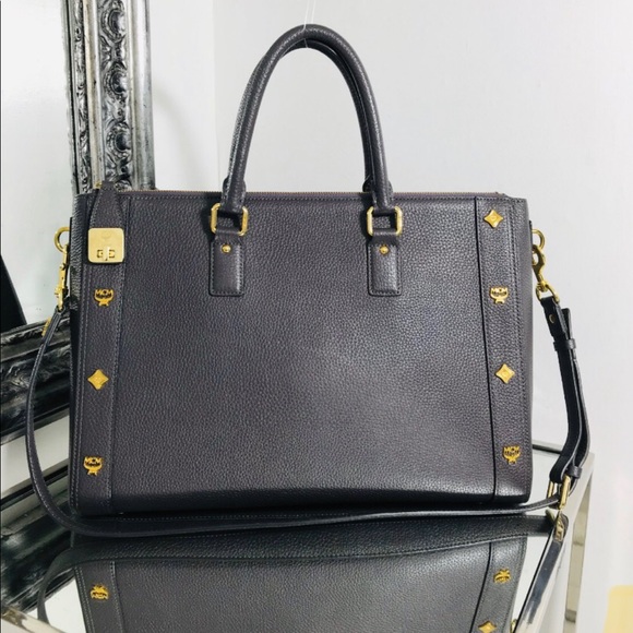 MCM Handbags - NEW CONDITION* MCM leather tote bag with charm